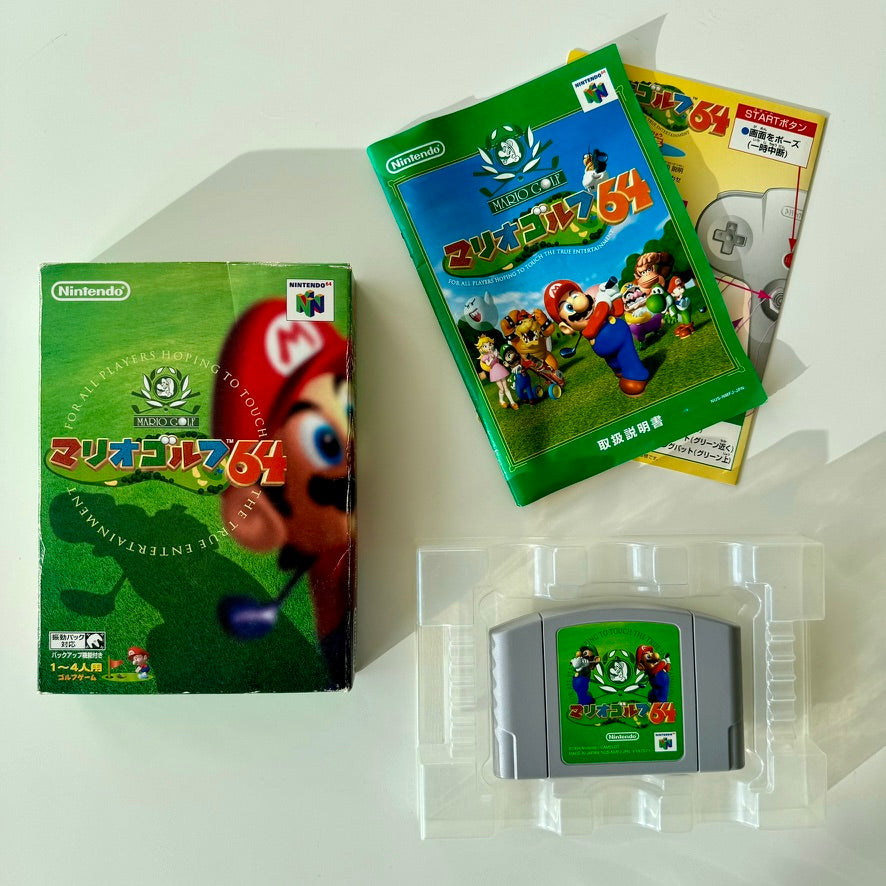 Mario Golf 64 Nintendo 64 Japonés Completo en Caja con Manual y Cartucho Original