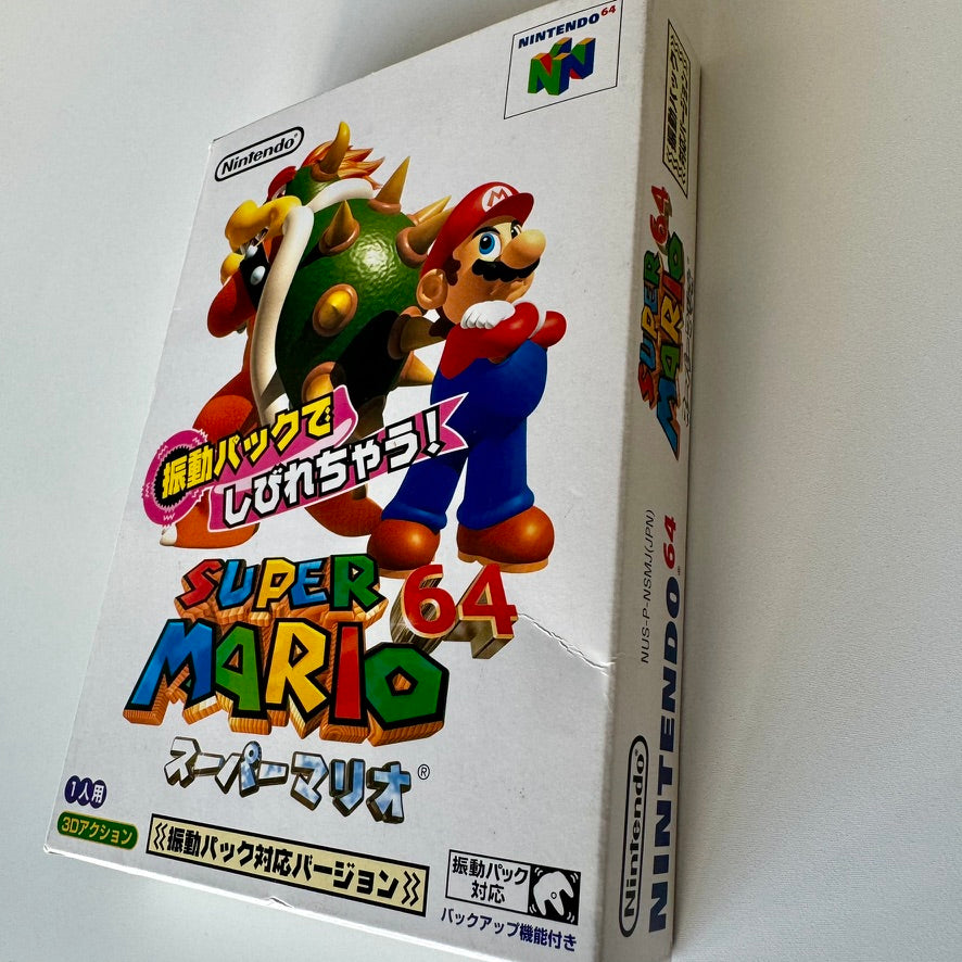 Super Mario 64 Japonés para Nintendo 64 N64 Completo en Caja CIB con Manual