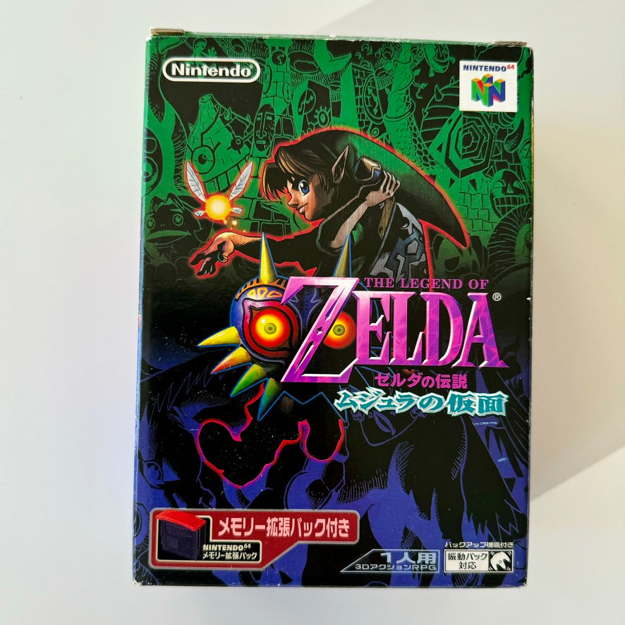 The Legend of Zelda: Majora’s Mask Nintendo 64 Japonés Completo en Caja con Expansion Pack Original