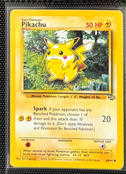 Lote de Cartas Pokémon Vintage – Pikachu y Gengar