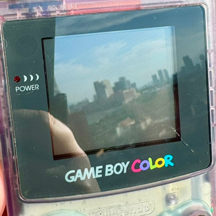 Nintendo Game Boy Color Clear Purple CGB-001 Japonés Completo en Caja con Manual Original