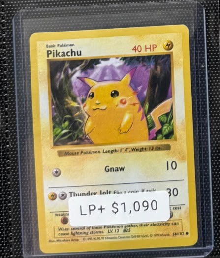 Lote de Cartas Pokémon Vintage – Pikachu y Gengar