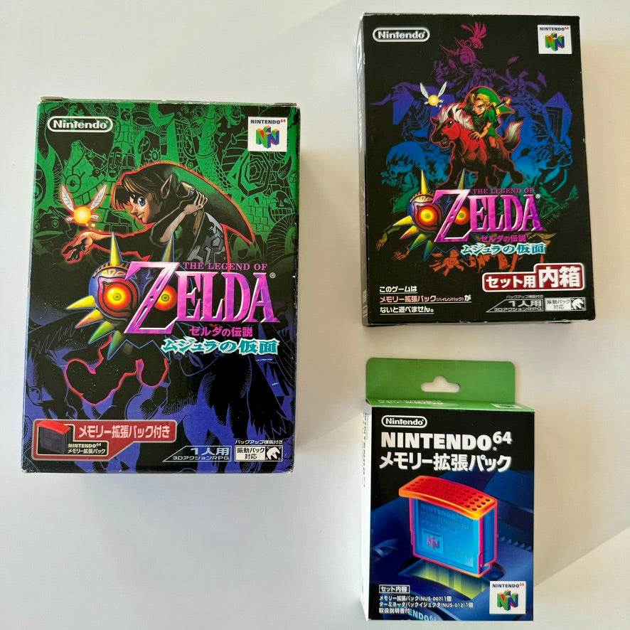 The Legend of Zelda: Majora’s Mask Nintendo 64 Japonés Completo en Caja con Expansion Pack Original