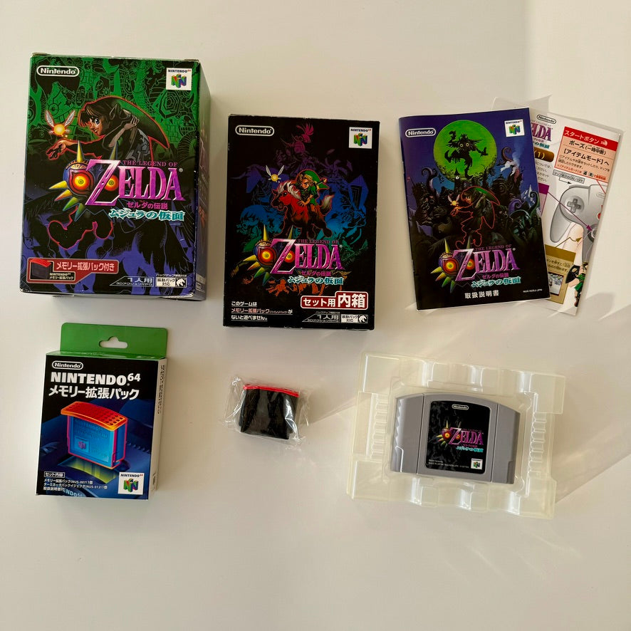 The Legend of Zelda: Majora’s Mask Nintendo 64 Japonés Completo en Caja con Expansion Pack Original