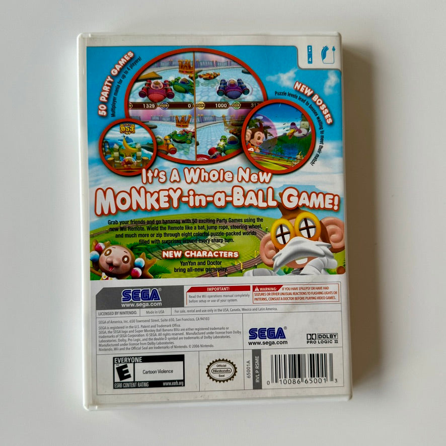 Super Monkey Ball: Banana Blitz para Nintendo Wii Completo con Manual