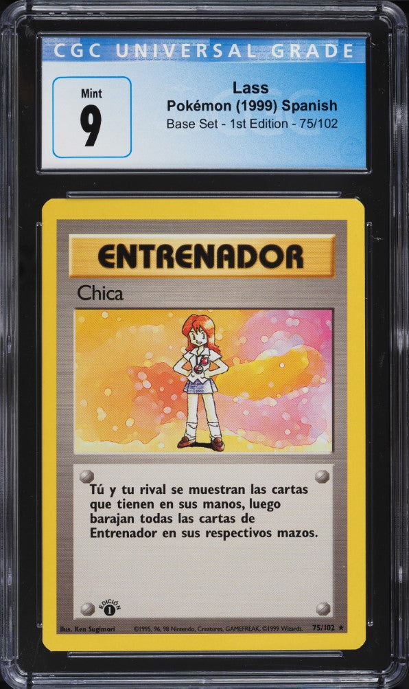 Chica (Lass) 1ra Edición 75/102 - CGC 9 Mint (Base Set Español 1999)