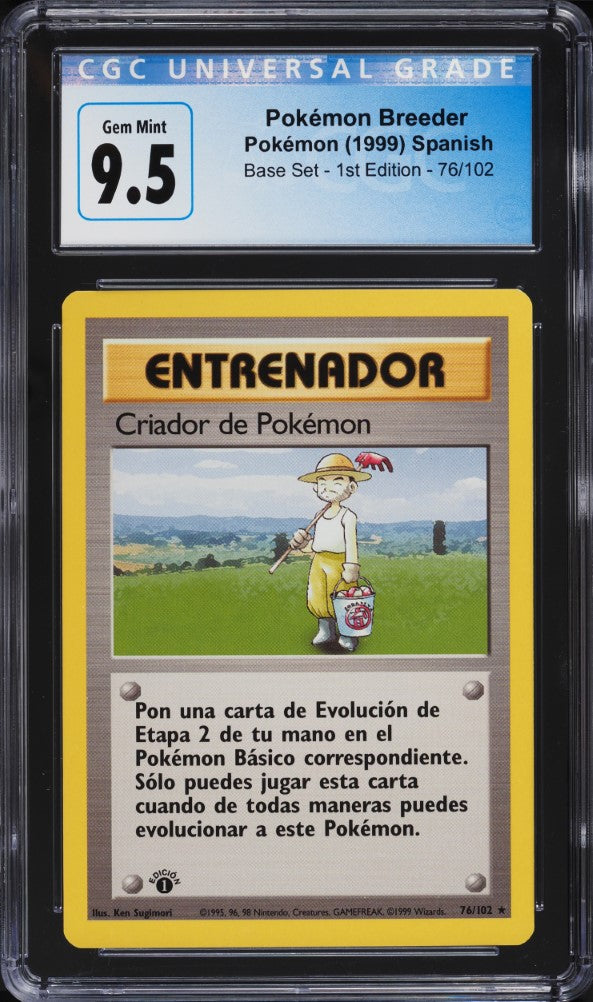 Criador de Pokémon 1ra Edición 76/102 - CGC 9.5 Gem Mint (Base Set Español 1999)