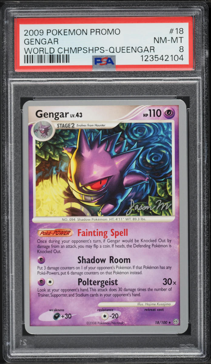 Carta Pokémon Gengar World Championships 2009 Promo #18 – PSA 8 NM-MT (Queengar)