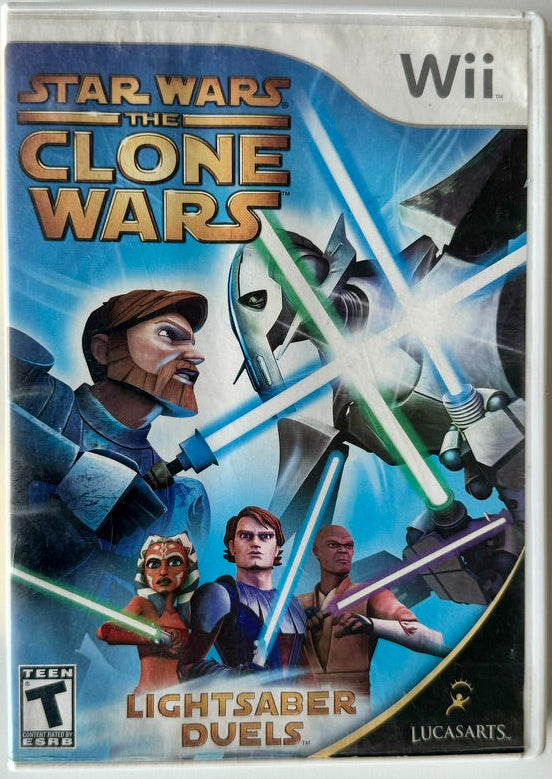 Star Wars The Clone Wars: Lightsaber Duels para Wii Completo con Manual