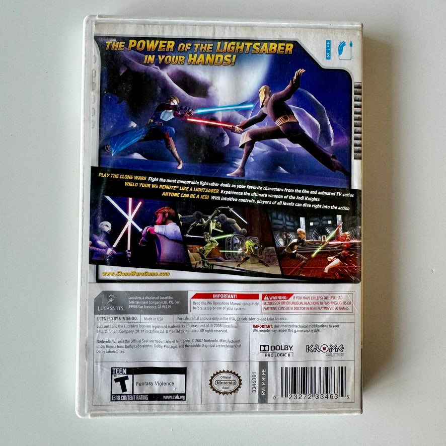 Star Wars The Clone Wars: Lightsaber Duels para Wii Completo con Manual