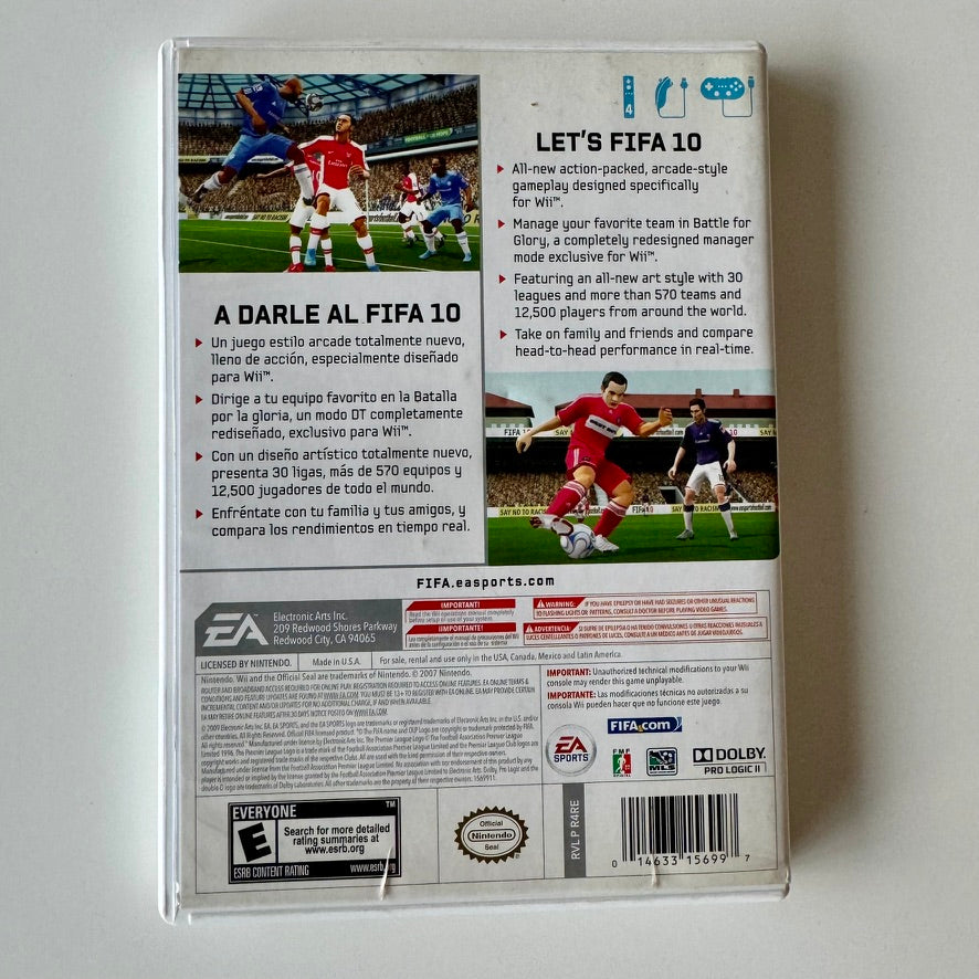 FIFA Soccer 10 para Nintendo Wii Completo con Manual